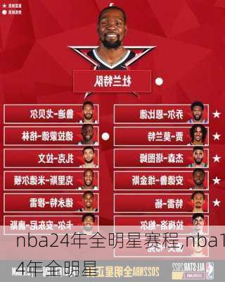 nba24年全明星赛程,nba14年全明星