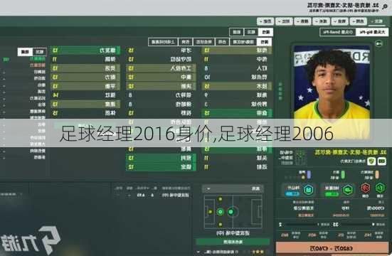 足球经理2016身价,足球经理2006