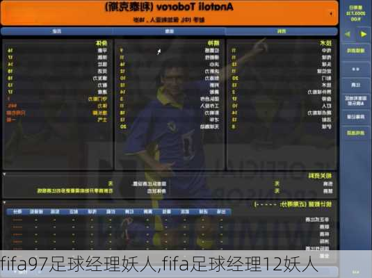 fifa97足球经理妖人,fifa足球经理12妖人