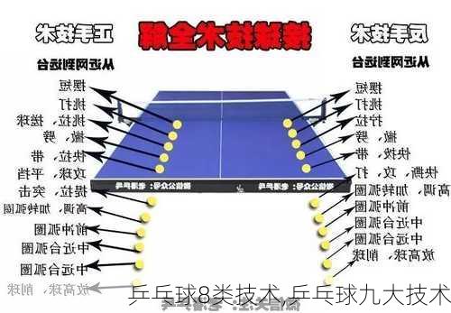 乒乓球8类技术,乒乓球九大技术