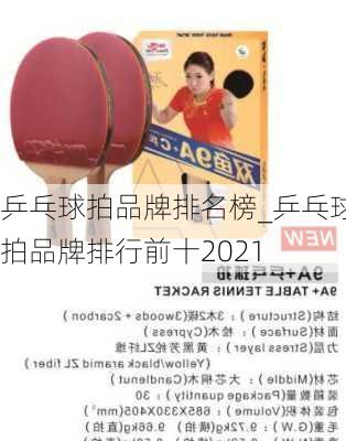 乒乓球拍品牌排名榜_乒乓球拍品牌排行前十2021