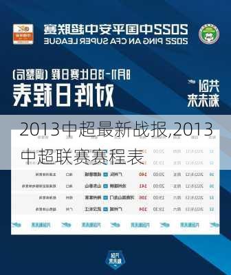 2013中超最新战报,2013中超联赛赛程表