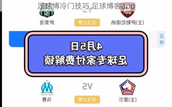 足球博冷门技巧,足球博客app