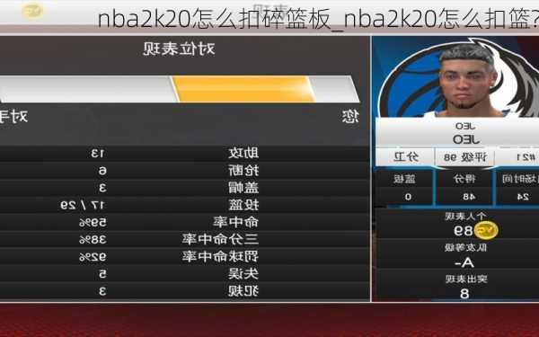 nba2k20怎么扣碎篮板_nba2k20怎么扣篮?