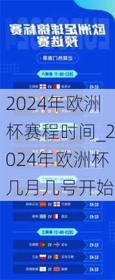 2024年欧洲杯赛程时间_2024年欧洲杯几月几号开始