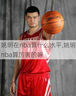 姚明在nba算什么水平,姚明nba算厉害的嘛