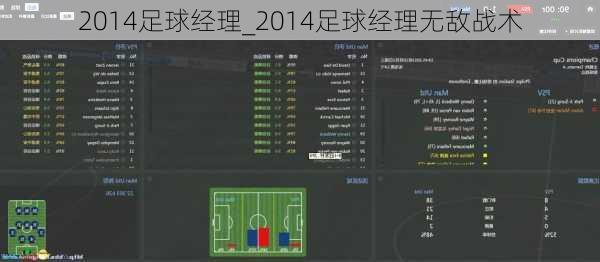 2014足球经理_2014足球经理无敌战术