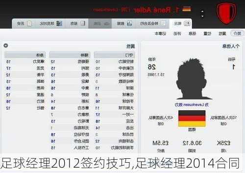 足球经理2012签约技巧,足球经理2014合同