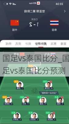 国足vs泰国比分_国足vs泰国比分预测