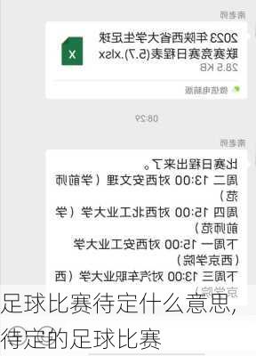 足球比赛待定什么意思,待定的足球比赛