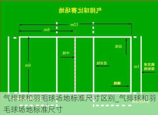 气排球和羽毛球场地标准尺寸区别_气排球和羽毛球场地标准尺寸