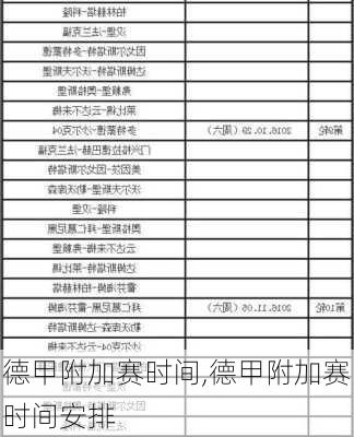 德甲附加赛时间,德甲附加赛时间安排