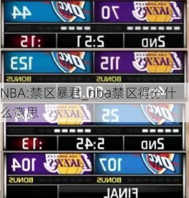 NBA:禁区暴君_nba禁区得分什么意思