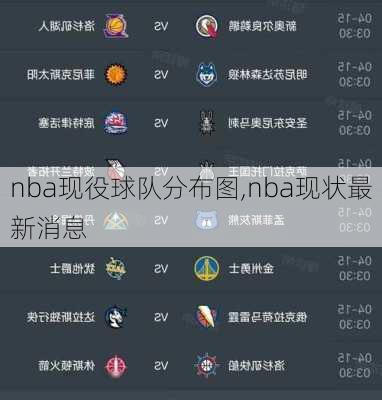 nba现役球队分布图,nba现状最新消息