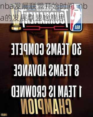 nba发展联盟开始时间_nba的发展联盟啥意思