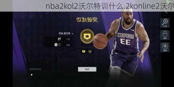 nba2kol2沃尔特训什么,2konline2沃尔