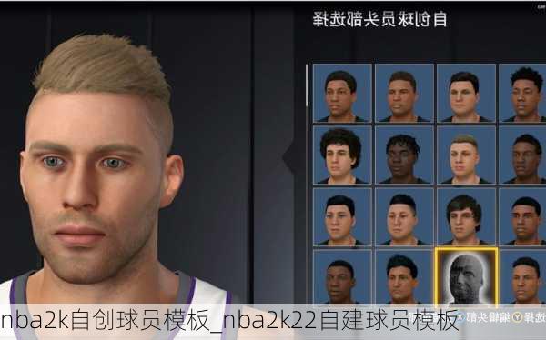 nba2k自创球员模板_nba2k22自建球员模板