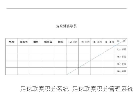 足球联赛积分系统_足球联赛积分管理系统