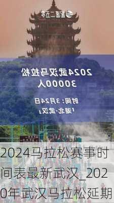 2024马拉松赛事时间表最新武汉_2020年武汉马拉松延期