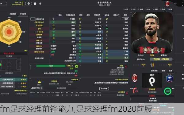 fm足球经理前锋能力,足球经理fm2020前腰