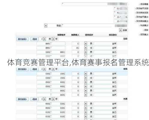 体育竞赛管理平台,体育赛事报名管理系统
