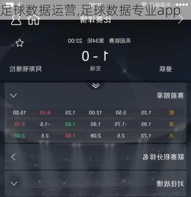 足球数据运营,足球数据专业app