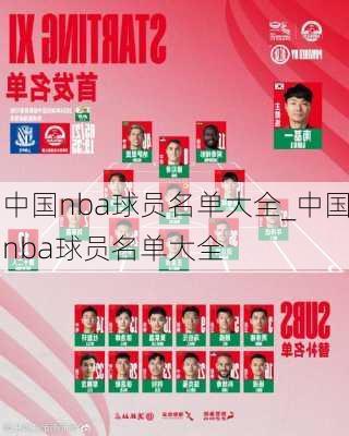 中国nba球员名单大全_中国nba球员名单大全