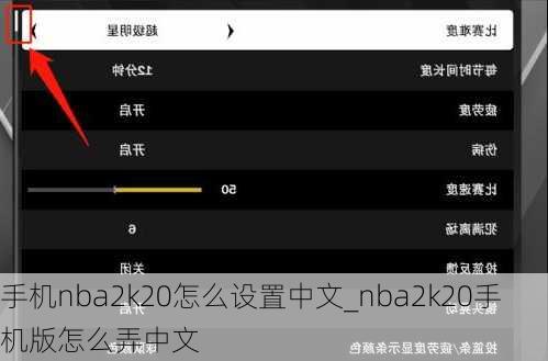 手机nba2k20怎么设置中文_nba2k20手机版怎么弄中文