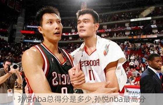 孙悦nba总得分是多少,孙悦nba最高分