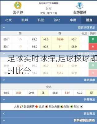 足球实时球探,足球探球即时比分
