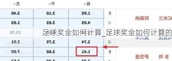 足球奖金如何计算_足球奖金如何计算的