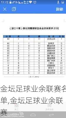 金坛足球业余联赛名单,金坛足球业余联赛