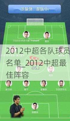 2012中超各队球员名单_2012中超最佳阵容