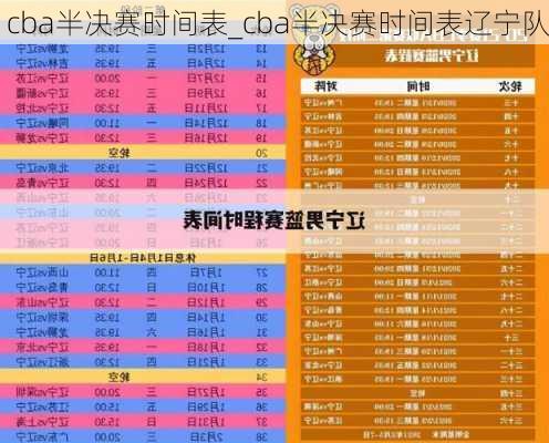 cba半决赛时间表_cba半决赛时间表辽宁队