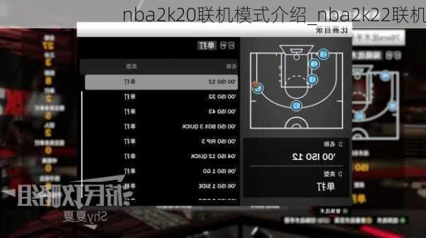 nba2k20联机模式介绍_nba2k22联机