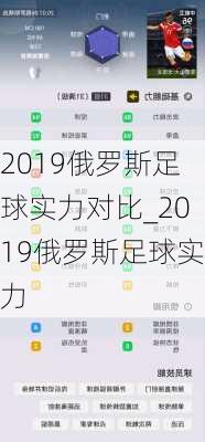 2019俄罗斯足球实力对比_2019俄罗斯足球实力