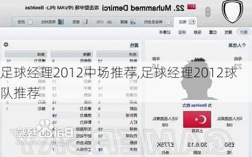 足球经理2012中场推荐,足球经理2012球队推荐
