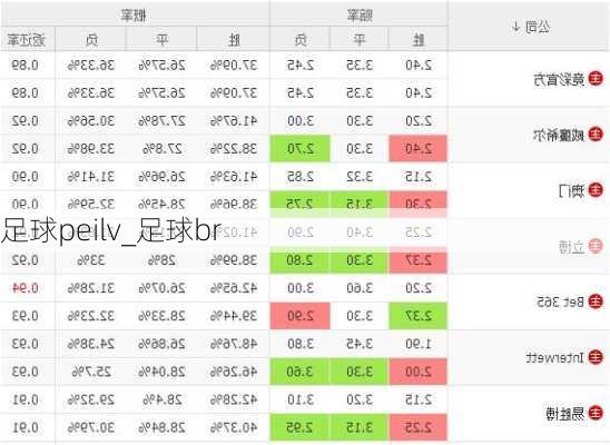 足球peilv_足球br