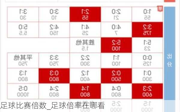 足球比赛倍数_足球倍率在哪看