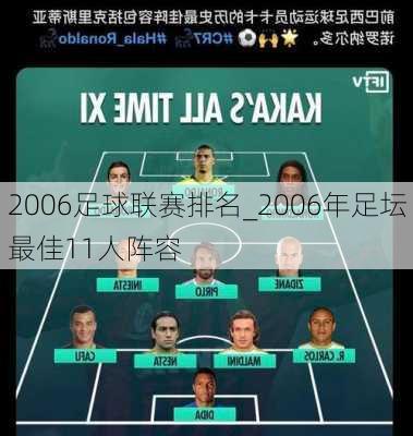 2006足球联赛排名_2006年足坛最佳11人阵容