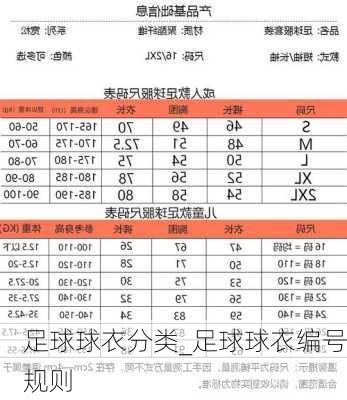 足球球衣分类_足球球衣编号规则