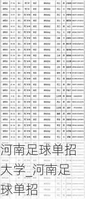 河南足球单招大学_河南足球单招