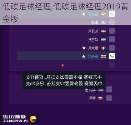 低碳足球经理,低碳足球经理2019黄金版