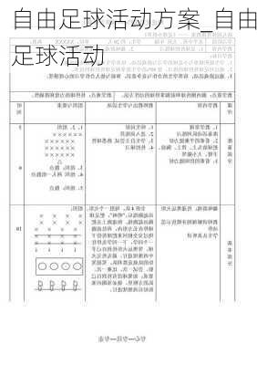 自由足球活动方案_自由足球活动