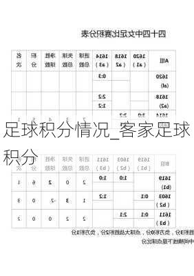 足球积分情况_客家足球积分