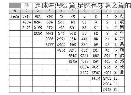 足球注怎么算,足球有效怎么算的