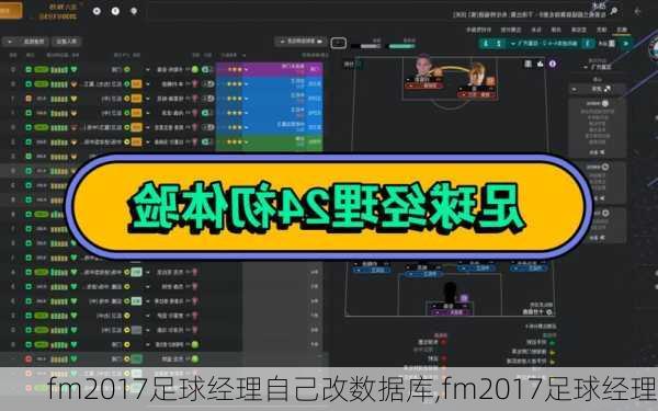 fm2017足球经理自己改数据库,fm2017足球经理