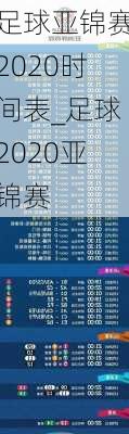 足球亚锦赛2020时间表_足球2020亚锦赛