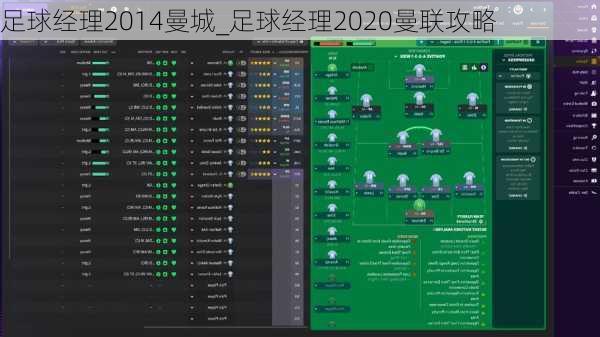 足球经理2014曼城_足球经理2020曼联攻略