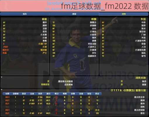 fm足球数据_fm2022 数据